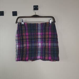 Samsoe Samsoe Agathe Skirt in Multiple Color Plaid Size M